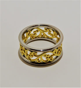 Gold Plated Vine Ring