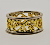 Gold Plated Vine Ring